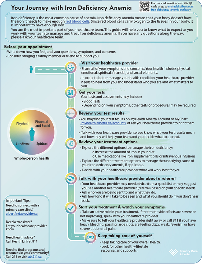 iron deficiency anemia pathway map