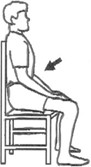 Sitting in a chair, squeeze pelvic muscles.