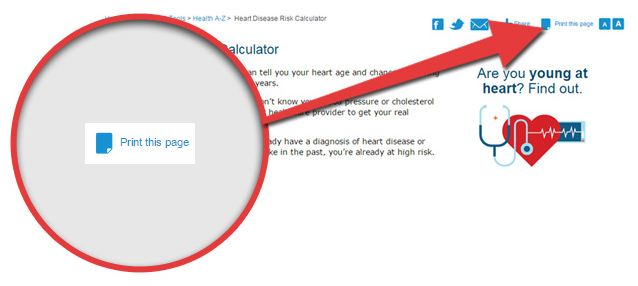 Heart Disease Risk Calculator - Warning